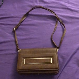 Brown Vegan Leather Purse. Never Used But Has Some Scuffs From Storage.